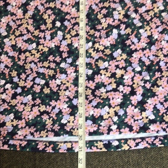 Bad Birdie Playful Floral Golf Polo sz XL :ink Green Black - Picture 8 of 10